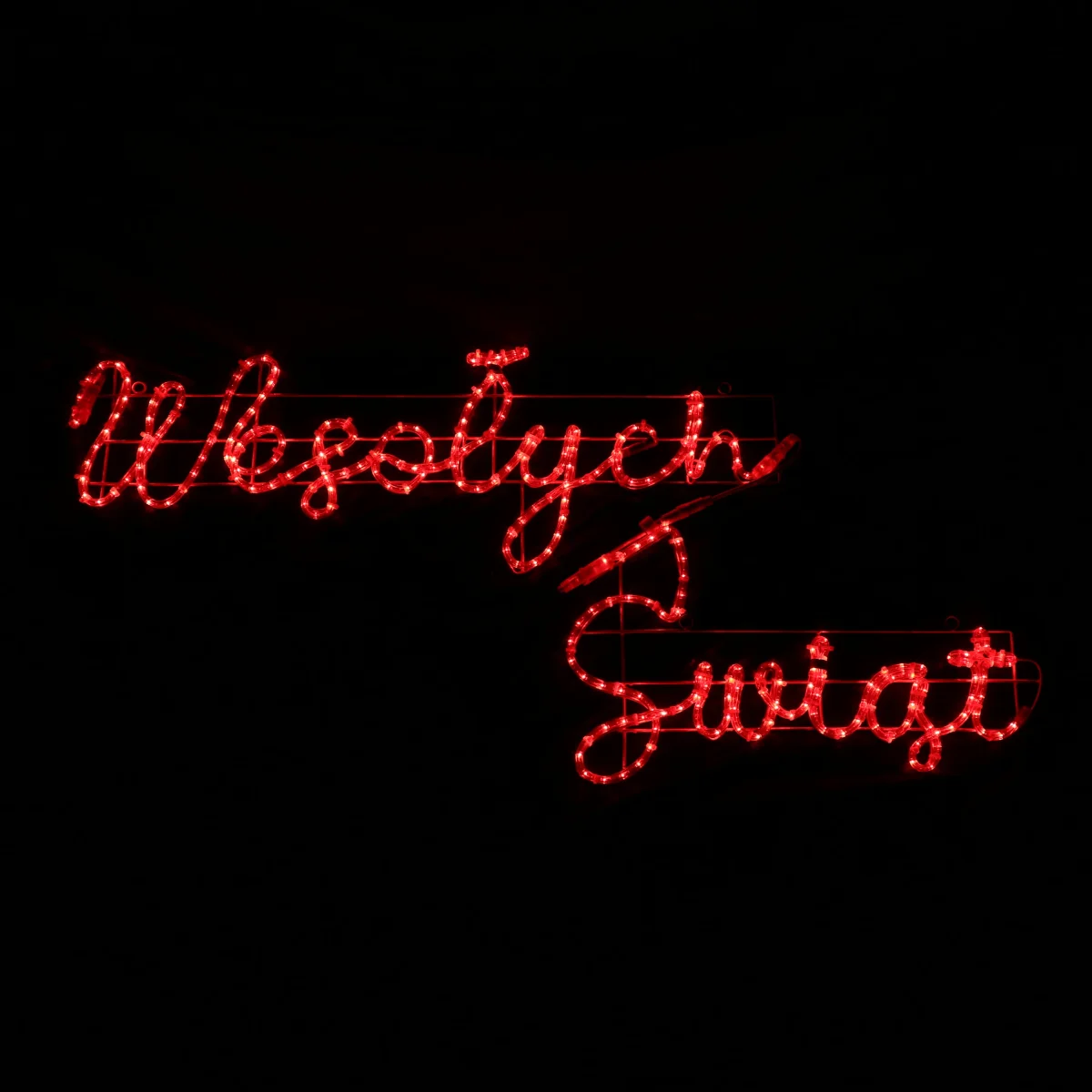 LED-kyltti Wesołych Świąt - 44x173cm - ulkokäyttöön joulun valot - Image 3